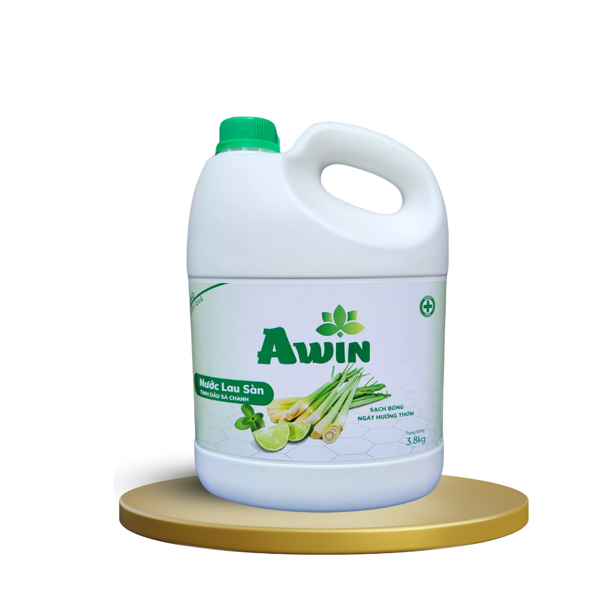 Nước lau sàn Awin Tinh Dầu Sả Chanh 3.8kg