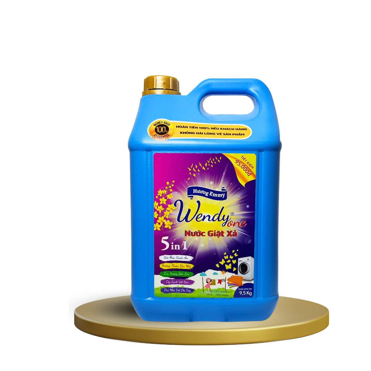 Nước Giặt Wendy one 9.5kg Hương nước hoa ( Emmy Xanh)