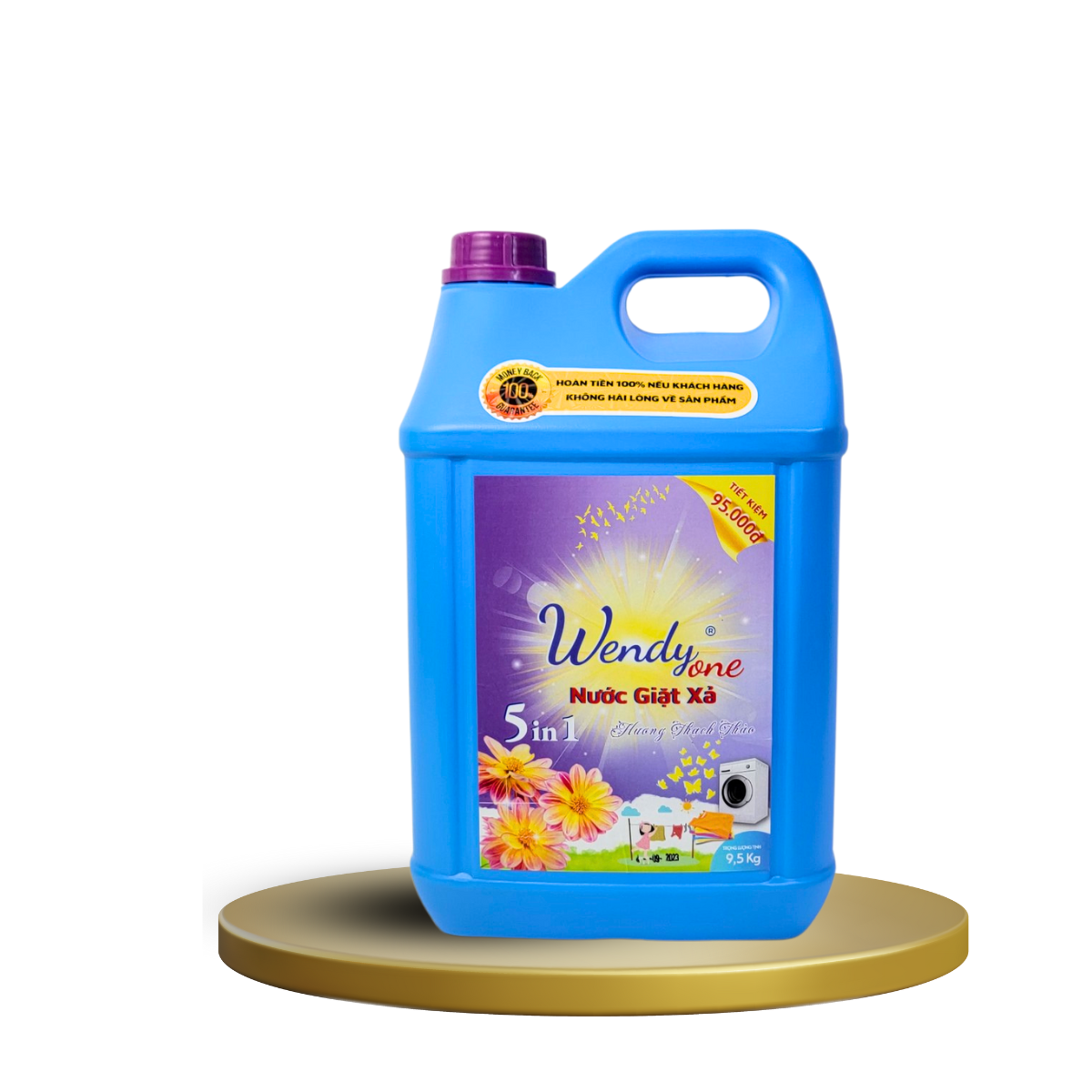 Nước Giặt Wendy One Hương Thạch Thảo 9.5kg
